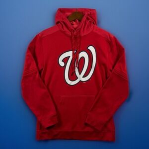 MLB Washington Nationals Men's Sz Medium Red Pullover Hoodie Logo